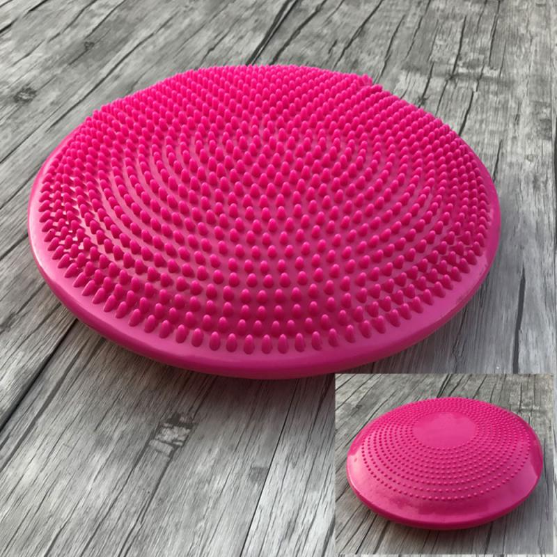 Yoga Massage Balance cushion. Disk-like structure, Thick Fitness half ball. Equipment for Ankle Rehabilitation. - twobusybodies