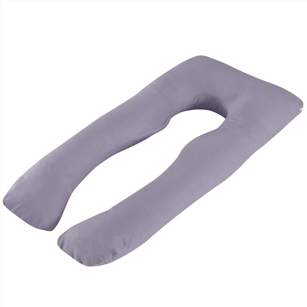 U shape Maternity Pillow. Pregnancy Body Pillow, Side Sleepers Bedding, and very comfortable while sleeping from any position. - twobusybodies