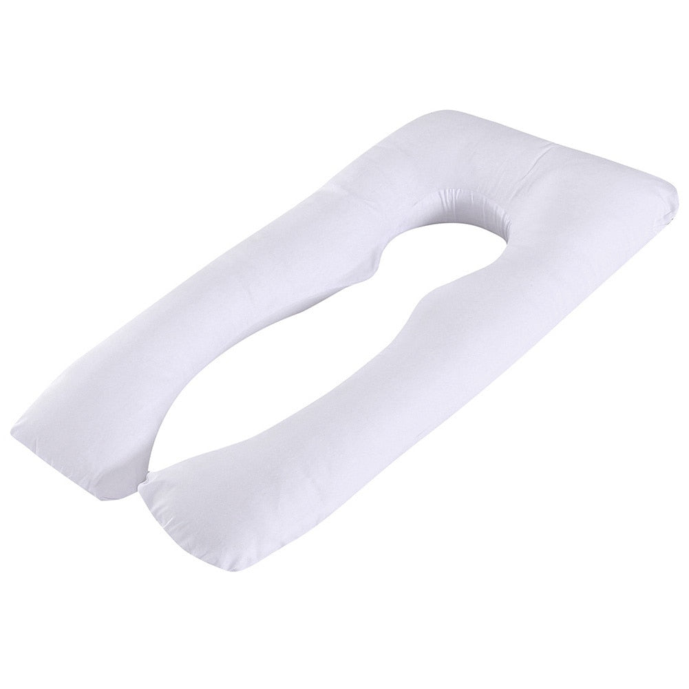 U shape Maternity Pillow. Pregnancy Body Pillow, Side Sleepers Bedding, and very comfortable while sleeping from any position. - twobusybodies