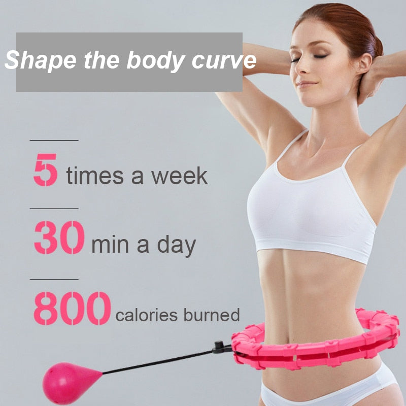 Abdominal Training Hoops. Waist Exercise, Adjustable pieces, and Guaranteed Weight Loss - twobusybodies