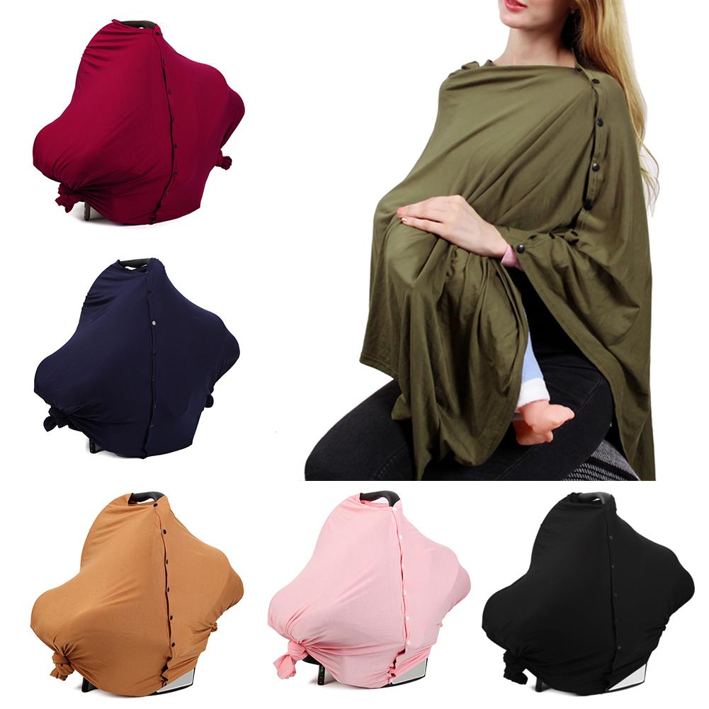 Multi-functional Nursing Covers. Soft Baby Stroller Cover, breathable, comfortable fit and Stretchy for  Privacy. Can be used in multiple ways. - twobusybodies