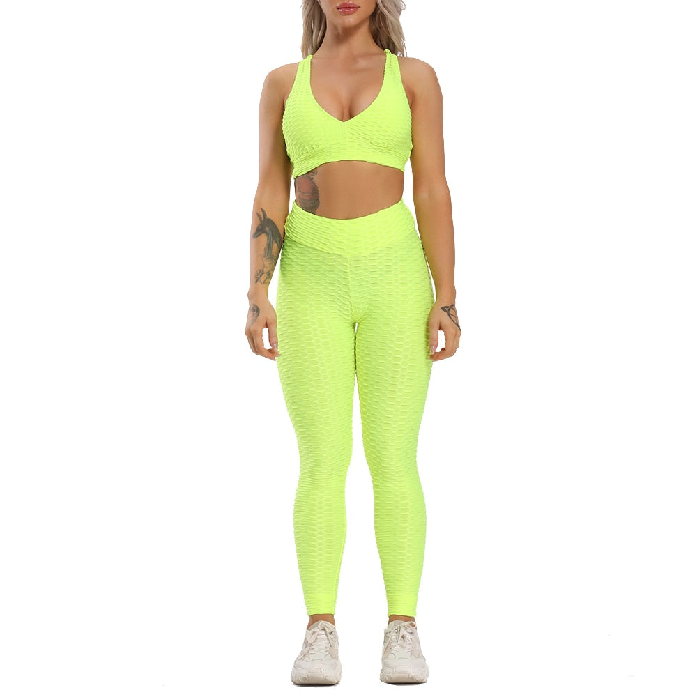 Women's sexy activewear. 2 piece Dry Fit, anti-shrinkage, anti-wrinkle, breathable, and comfortable fit Sports Bra and legging. - twobusybodies