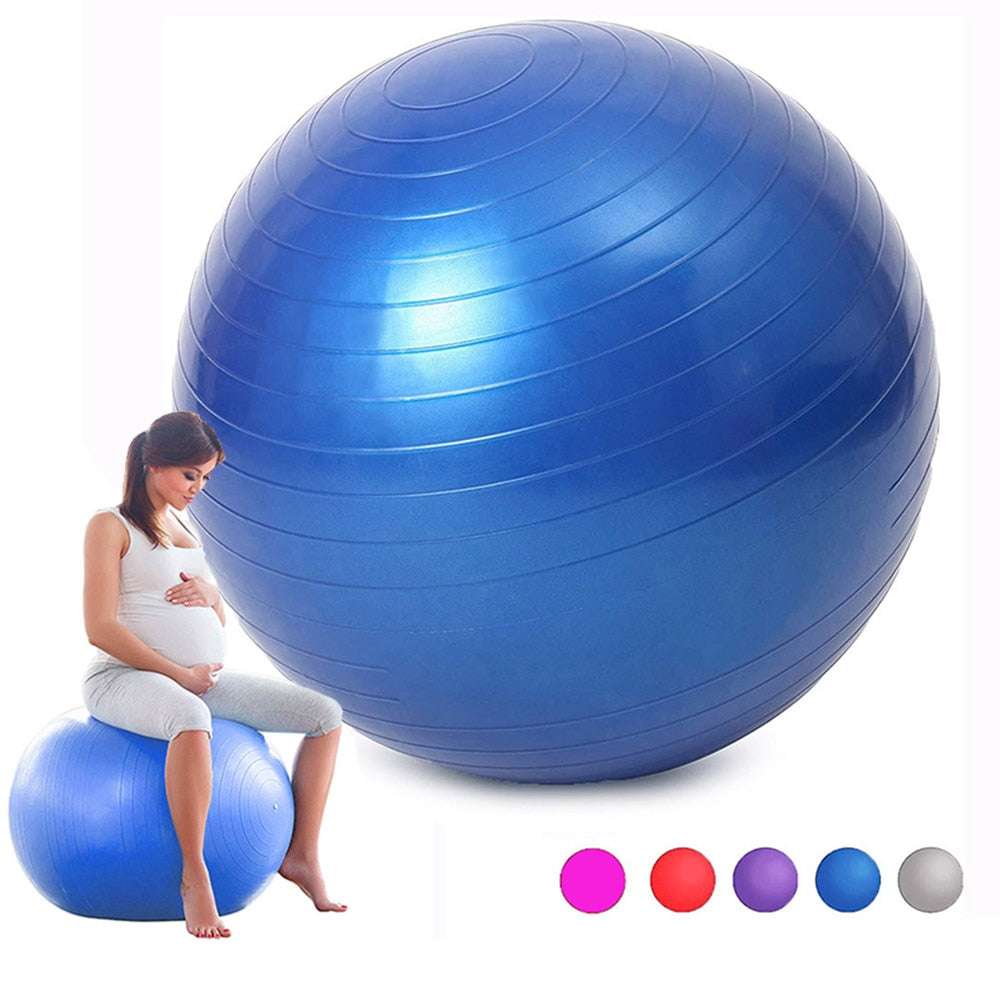 Yoga balance Balls. Used for stretching, a chair of some kind, relaxation, and support for pregnancy. - twobusybodies