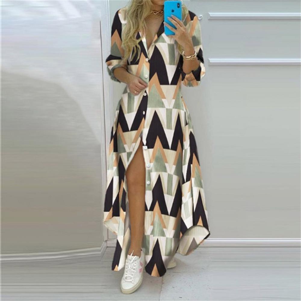 Design Print Maxi Dress