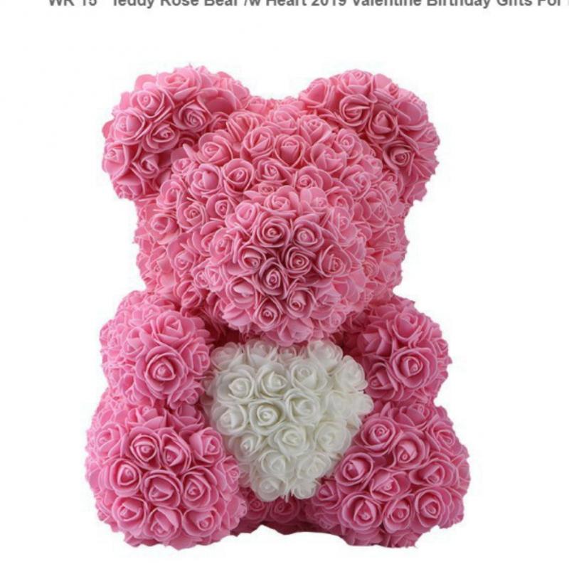 Valentines  Rose Teddy Bear