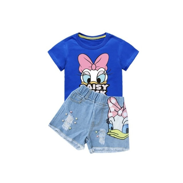 Girls Cartoon Donald Duck 2 PC set