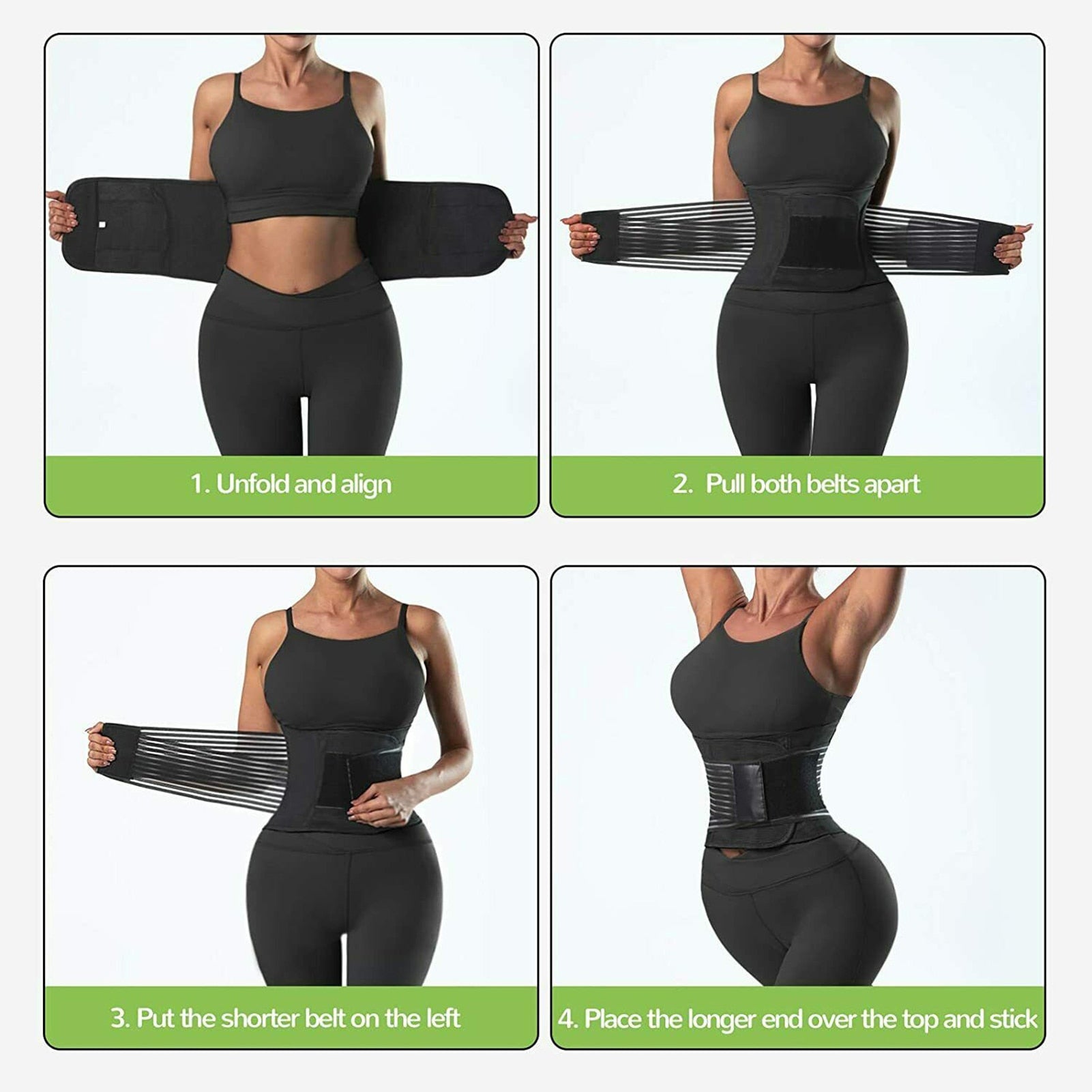 Shaping Waist trainer. Slim Sporty Girdle Corset made of Breathable, Stable, Flexible material. Guaranteed to loos some inches. - twobusybodies