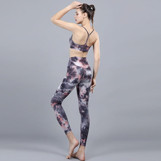 Lu-u Tie Dyed Yoga Pants