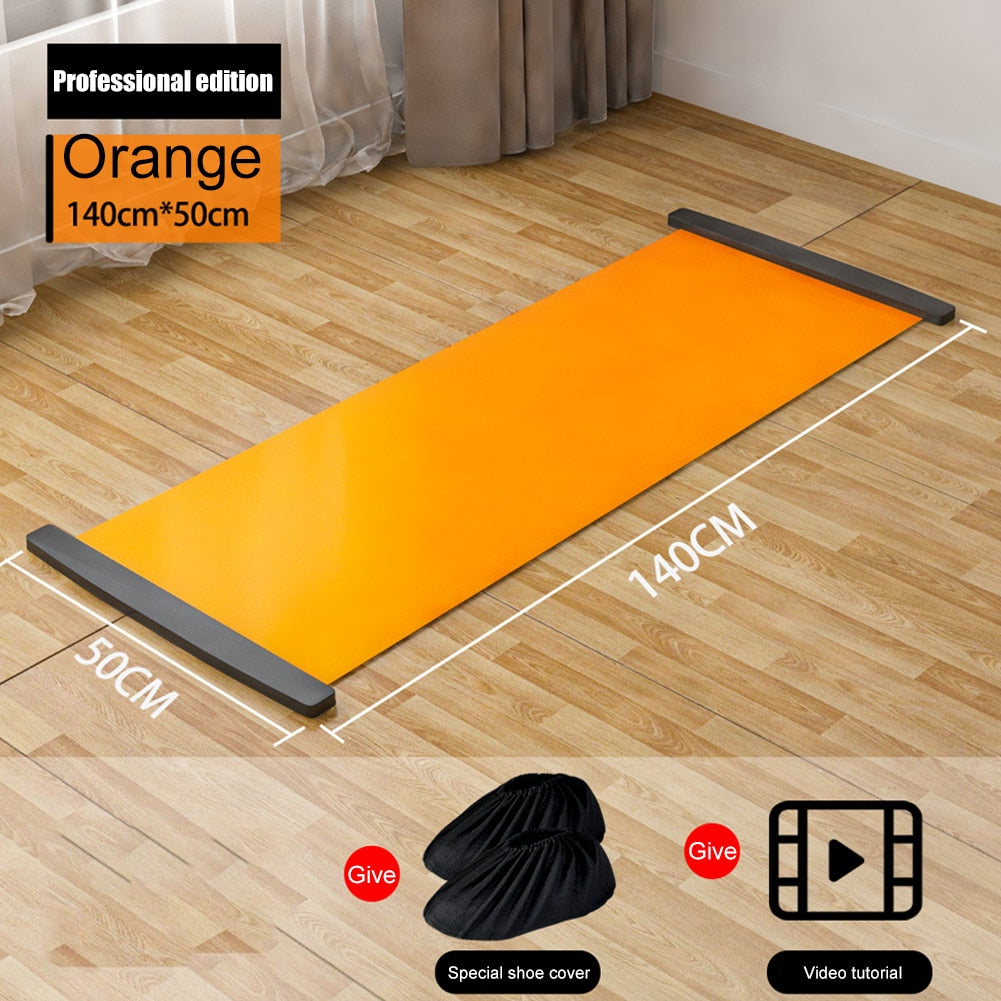 Sports Fitness Glide Plate. For Ice Hockey, Roller Skating, overall Leg Exercises, and Core Training Workout Board. - twobusybodies