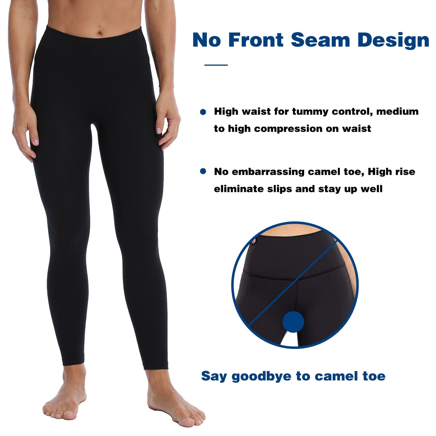 RHYTHM No Front Seam Buttery Soft Yoga Leggings