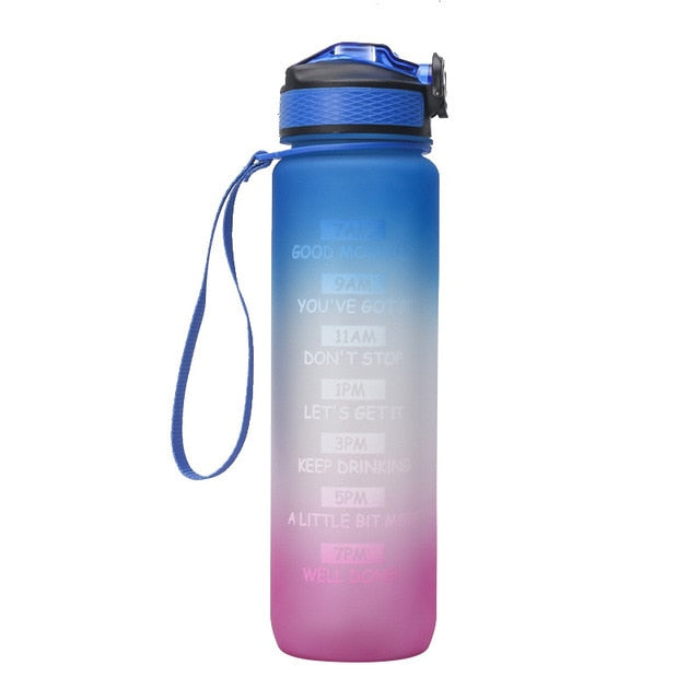 1L Plastic Water Bottle with Straw