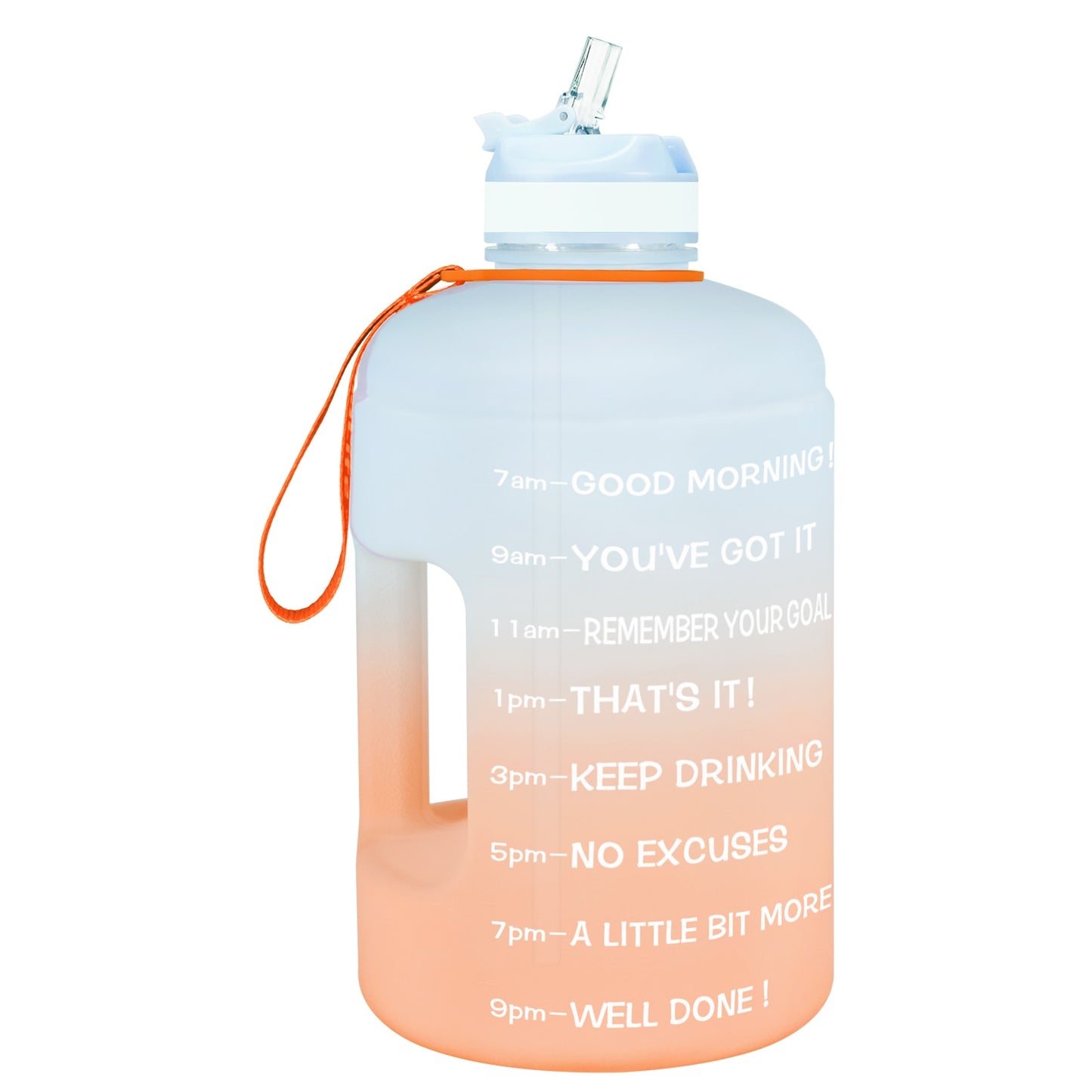 QuiFit 3.78L (128oz) Water Bottle with Straw