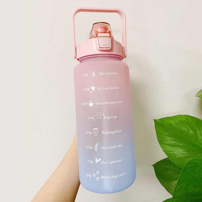 2L Large Capacity Water Bottle With Bounce Cover