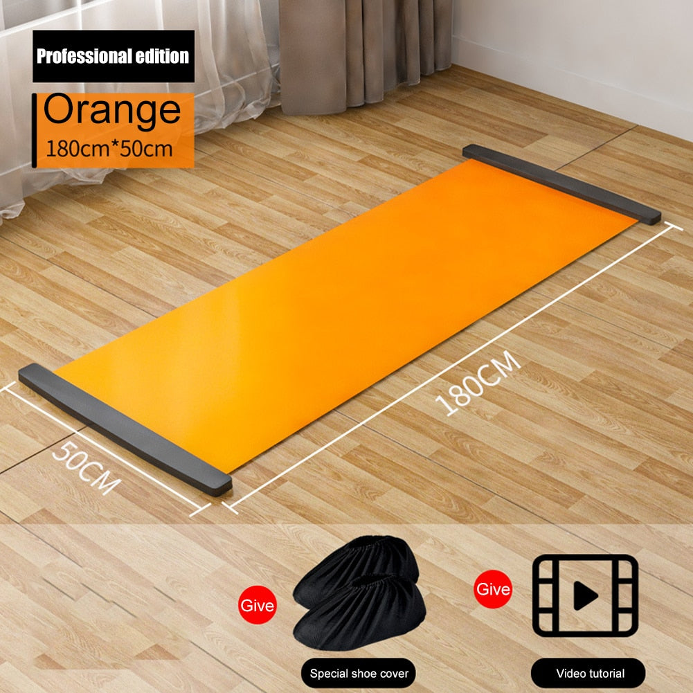 Sports Fitness Glide Plate. For Ice Hockey, Roller Skating, overall Leg Exercises, and Core Training Workout Board. - twobusybodies