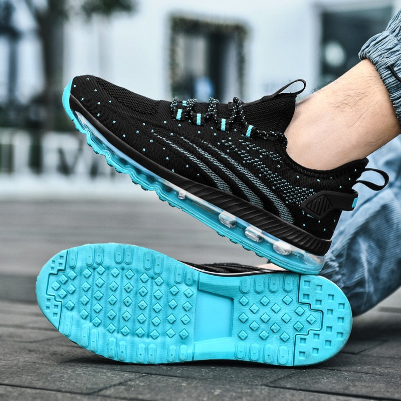 Air Cushion Men Sneakers. New Breathable, Comfortable, sports shoes. Good for running, training, and any other outdoor activities. - twobusybodies