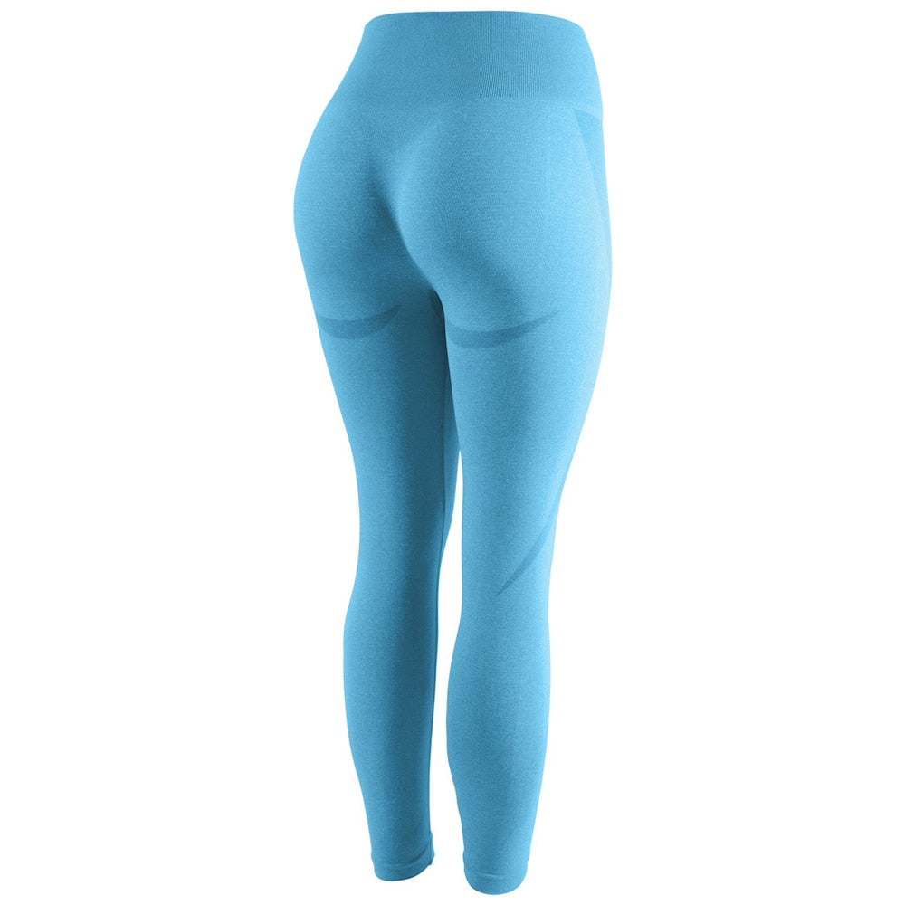 High Waist Seamless Push-Up Leggings.  Squat Proof Workout Sportswear. - twobusybodies