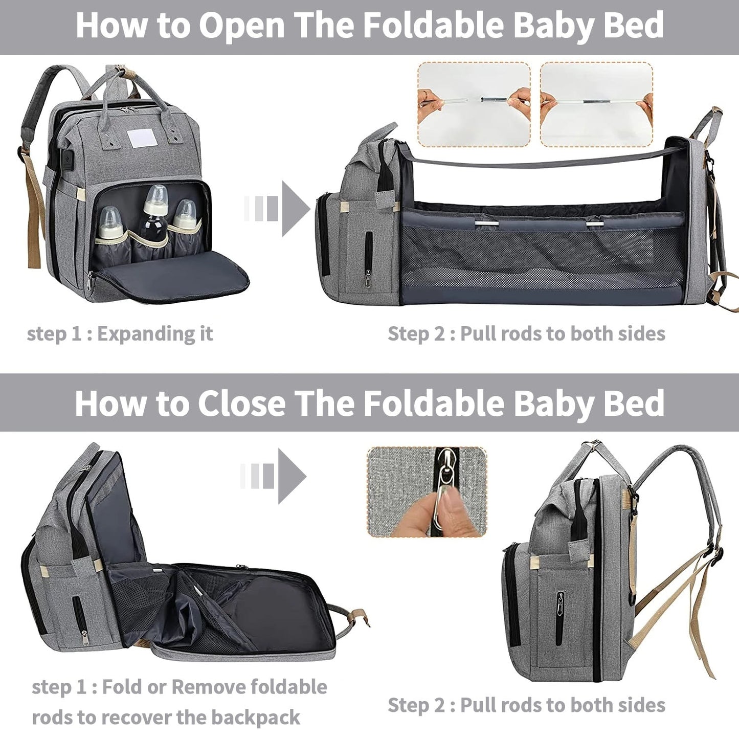 Nappy Stroller Diaper Bag