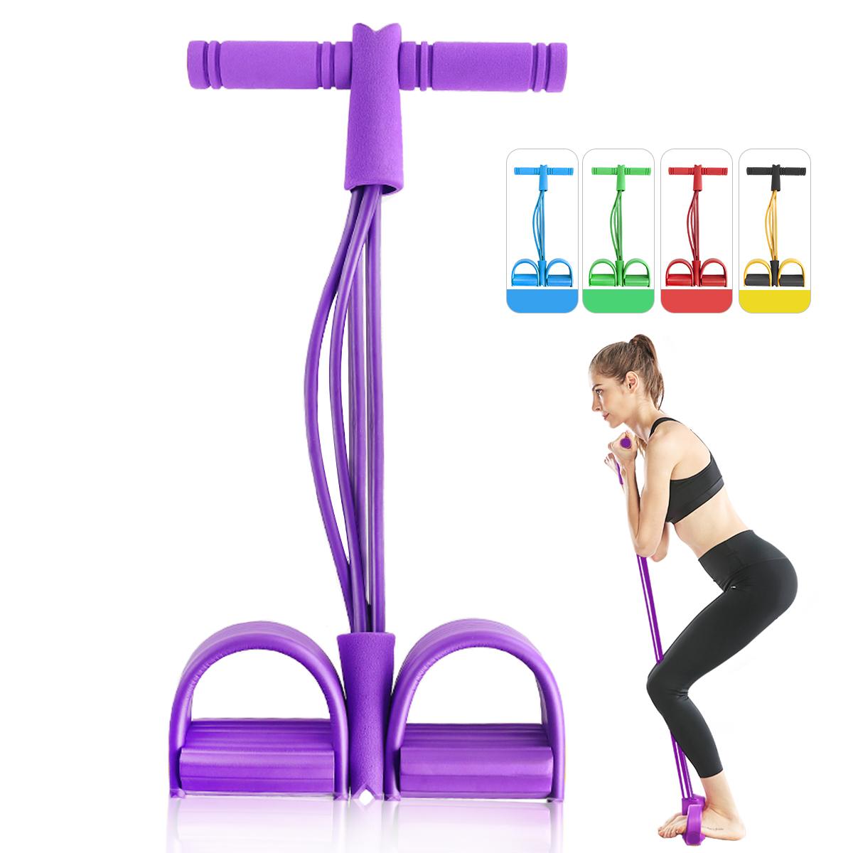 Resistance Elastic Bands. Fitness Ropes Exerciser Rower Belly. Home Gym full body workout. - twobusybodies