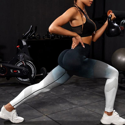 Seamless Gradient color design Fitness Leggings