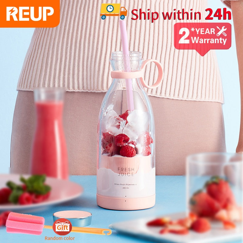 Mini Portable Blender. Fruit Mixer, Fruit Extractor, and Multifunction Juice Maker. Good for smoothies and blended goodies on the go. - twobusybodies