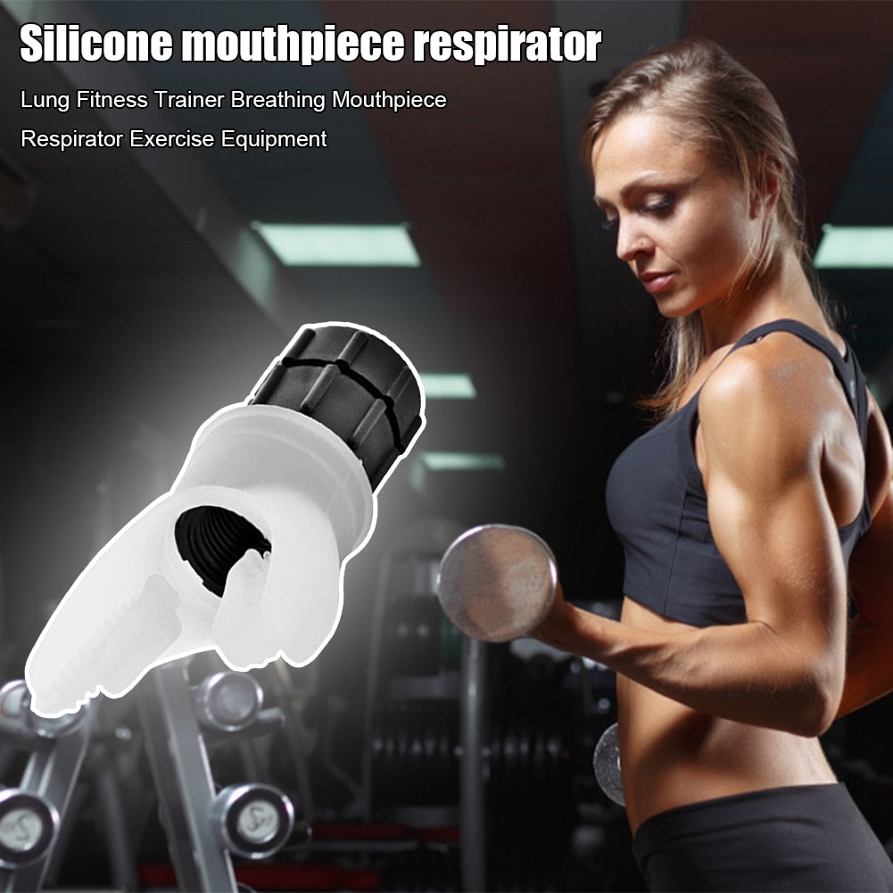 1/2pcs Breathing Trainer Lung Face Mouthpiece. A Respirator Fitness Equipment for exercise, to help you learn how to regulate your breathing. - twobusybodies