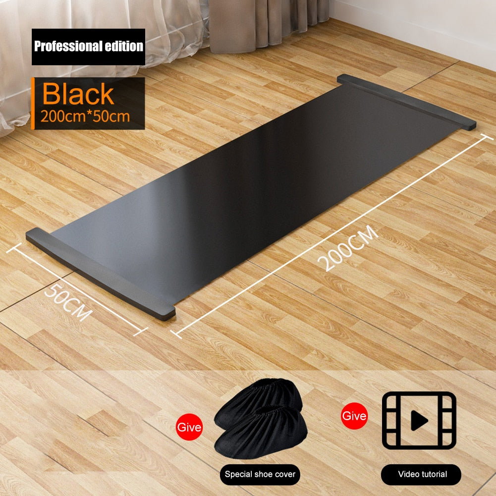 Sports Fitness Glide Plate. For Ice Hockey, Roller Skating, overall Leg Exercises, and Core Training Workout Board. - twobusybodies