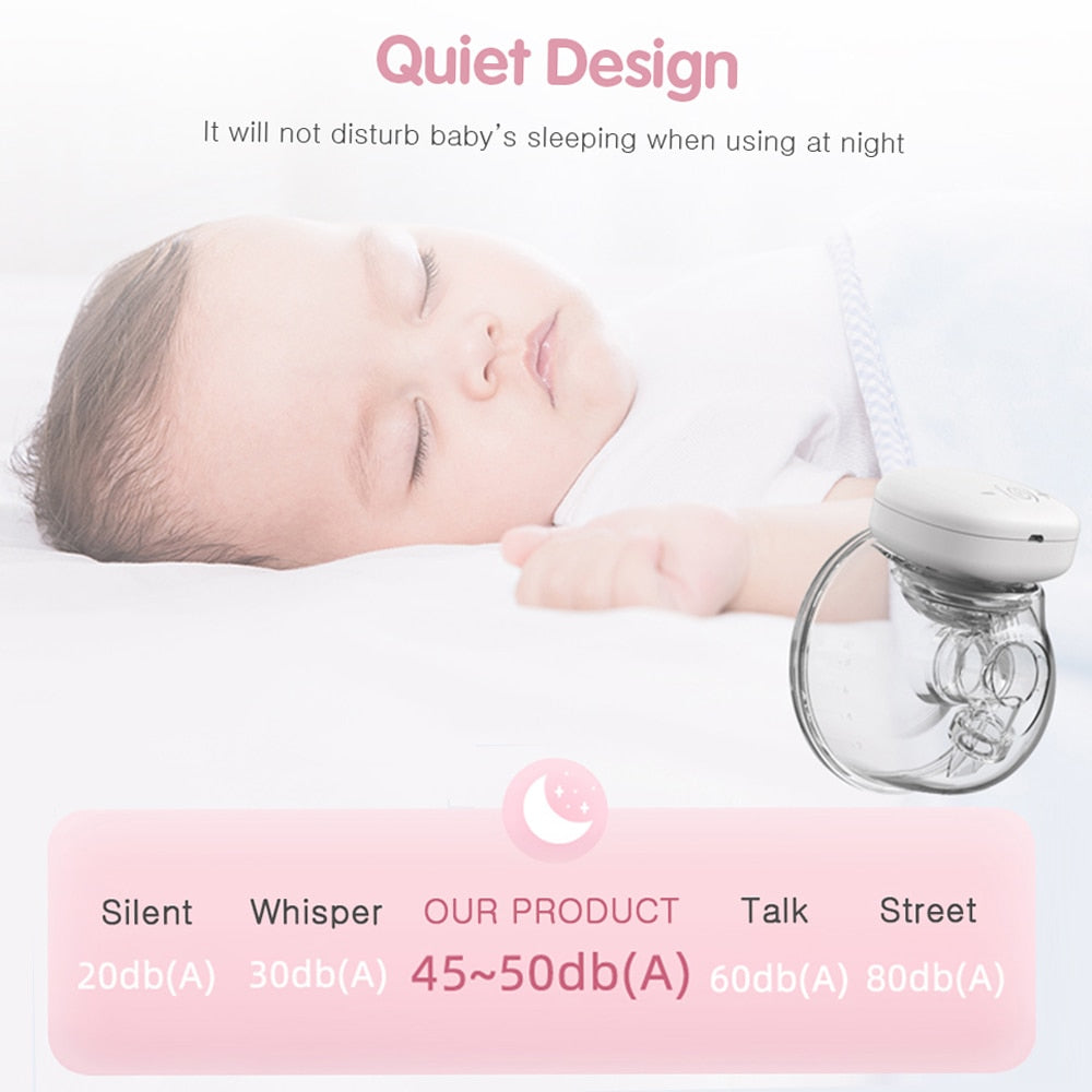 YOUHA Electric Breast Pump. Hands-Free, Portable, Comfortable Milk Extractor. Silent Collector BPA-free. - twobusybodies