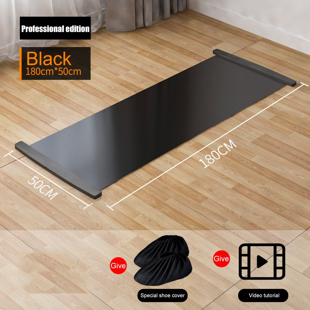 Sports Fitness Glide Plate. For Ice Hockey, Roller Skating, overall Leg Exercises, and Core Training Workout Board. - twobusybodies