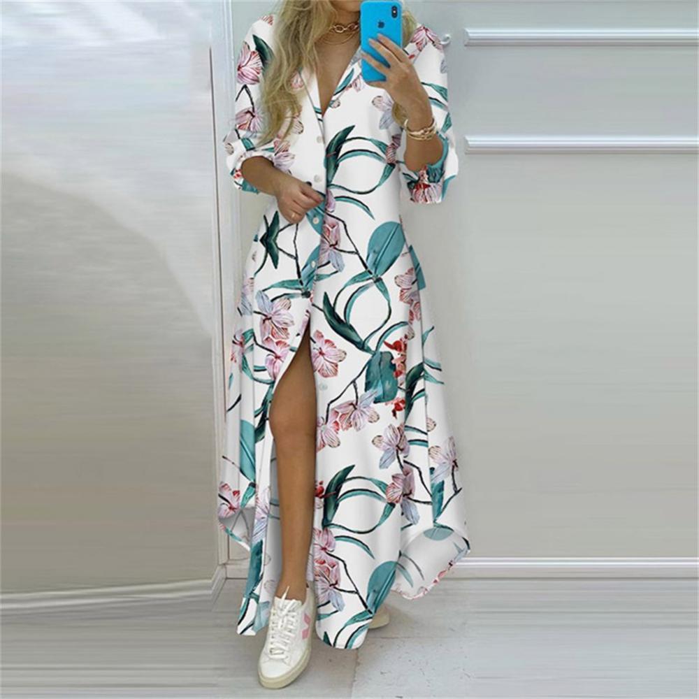 Design Print Maxi Dress