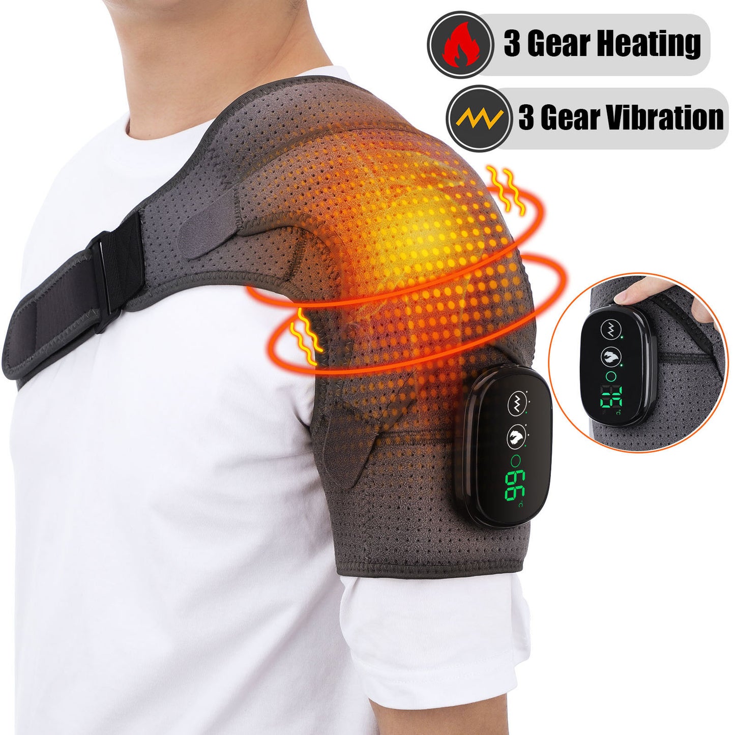 Electric Heating Vibration Shoulder Massager