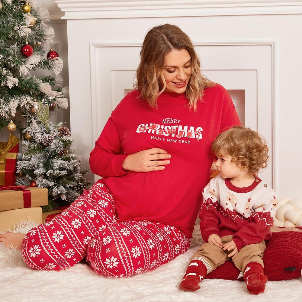 Maternity Long Sleeve Pajamas Set