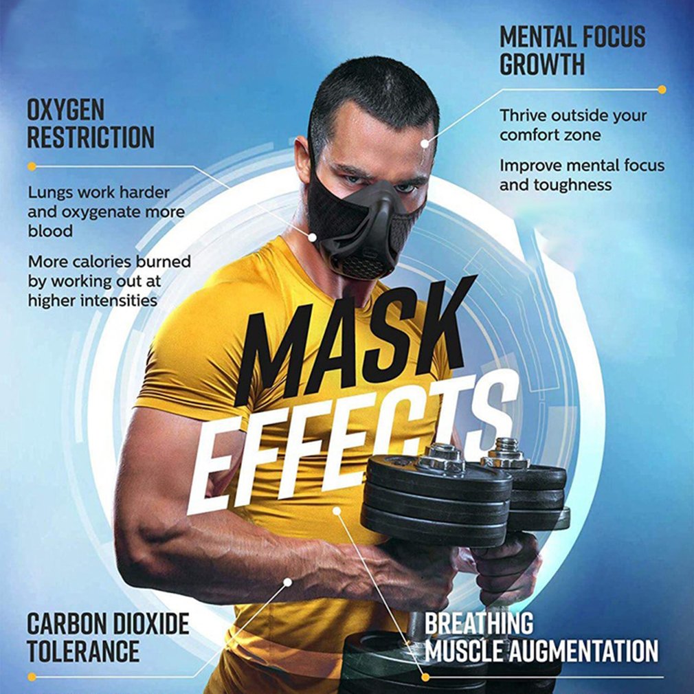 Oxygen Barrier Sports Mask. Running Plateau,  high Altitude Riding Training Mask. - twobusybodies