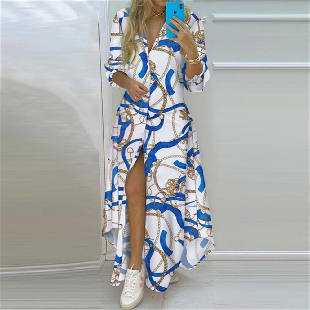 Design Print Maxi Dress