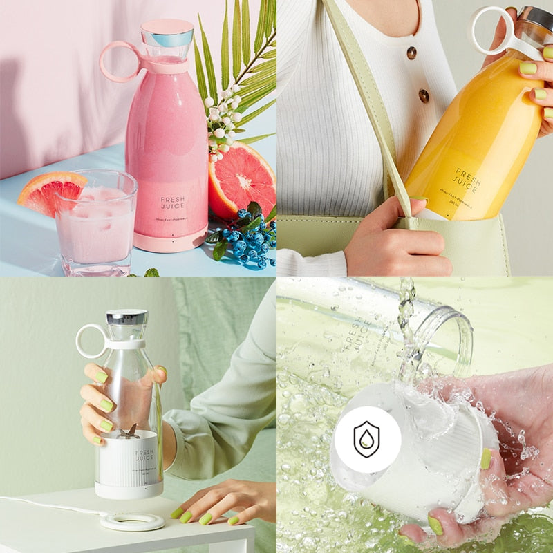 Mini Portable Blender. Fruit Mixer, Fruit Extractor, and Multifunction Juice Maker. Good for smoothies and blended goodies on the go. - twobusybodies