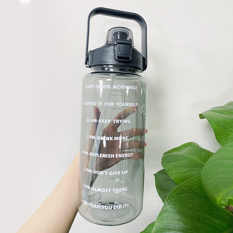 2L Large Capacity Water Bottle With Bounce Cover