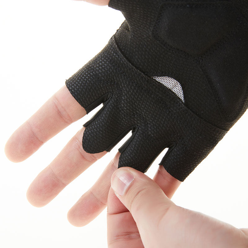 Men Cycling Half Finger Gloves. Non-slip Breathable material great for Cycling, Hiking, Climbing, Camping. - twobusybodies