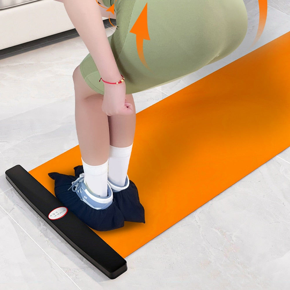 Sports Fitness Glide Plate. For Ice Hockey, Roller Skating, overall Leg Exercises, and Core Training Workout Board. - twobusybodies